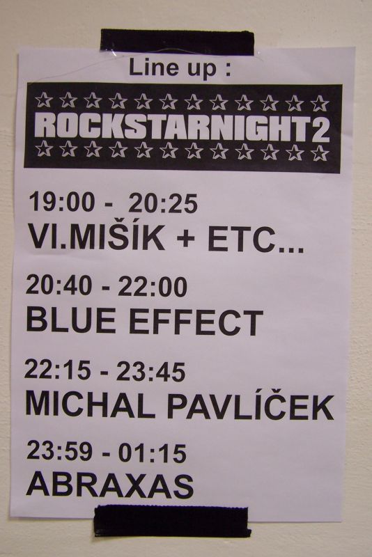 RockStarNight2 - Vladimír Mišík + ETC, Blue Effect, Michal Pavlíček a Band, Abraxas